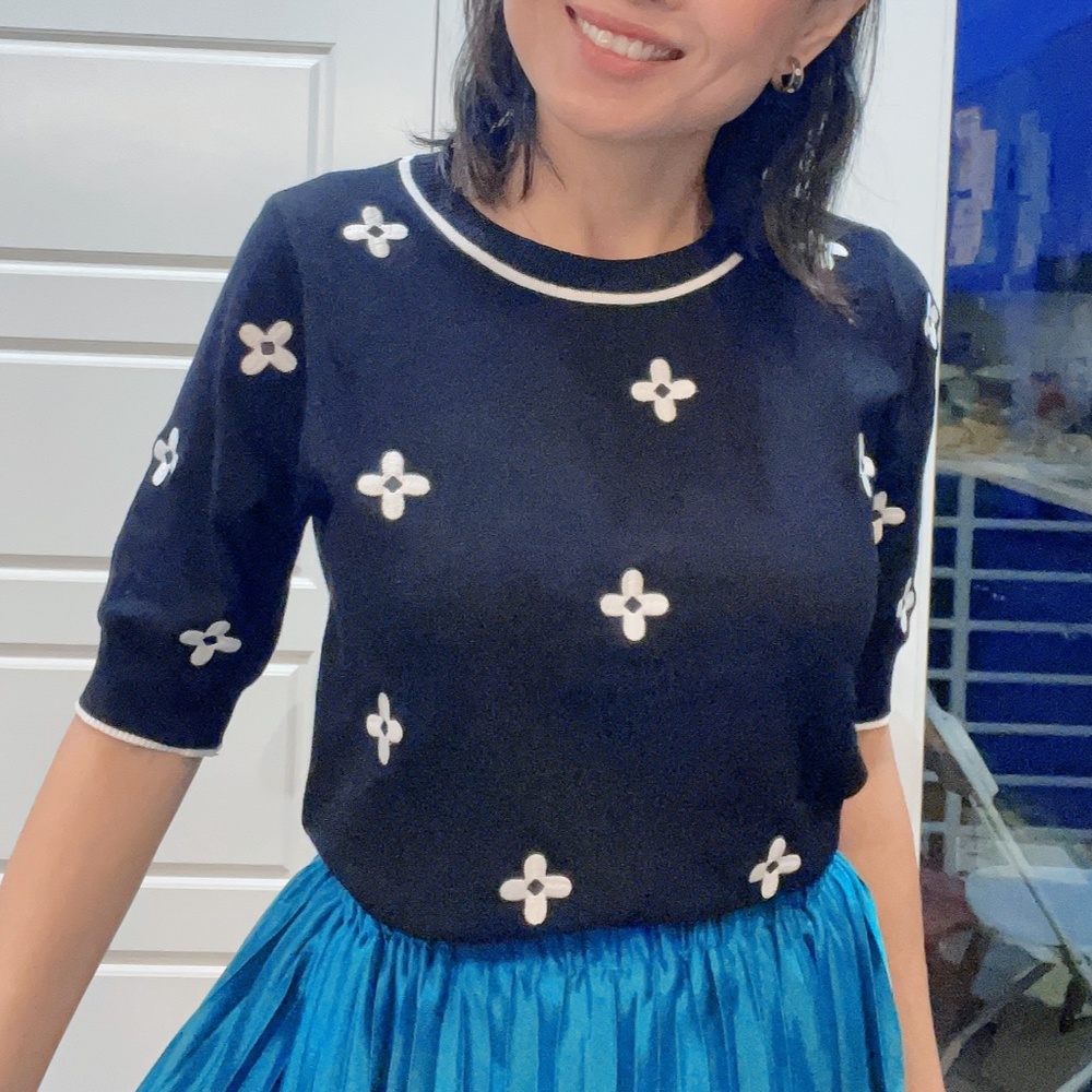 Classic Floral Print Puff Sleeve Top - Picture 8 of 12
